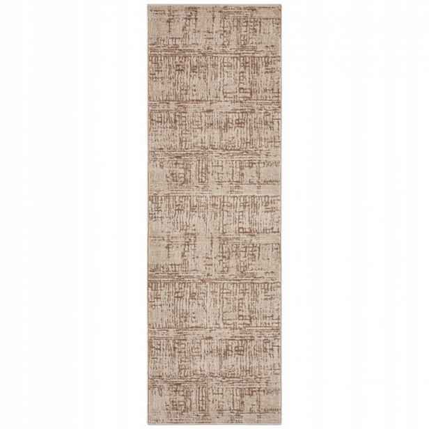 Koberec Běhoun 80x200 cm do chodby-předsíně, moderní, béžový, měkký
