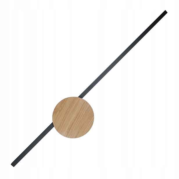 Nástěnné svítidlo Černý kov Dřevo Java II 93 cm Led 4000-4500K Tk Lighting