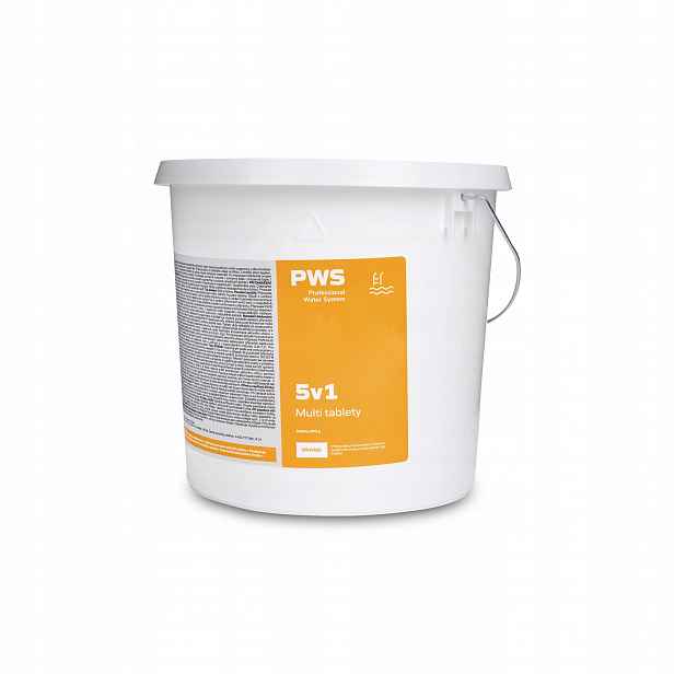 Pws Multi tablety 5v1 do bazénu blok 500g 3 kg bazénová chemie