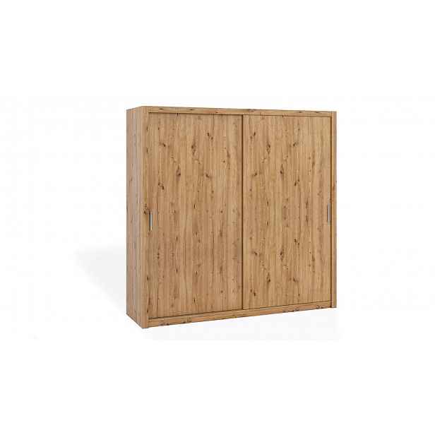 Skříň s posuvnými dveřmi 220 BRYAN - dub artisan