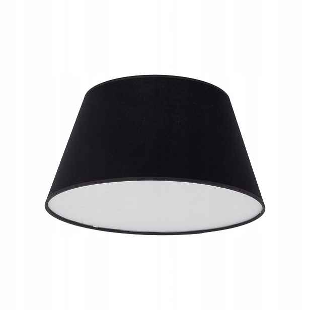 Černá Stropní Svítidlo Do Ložnice Se Stylovým Stínítkem Z Tkaniny Tklighting