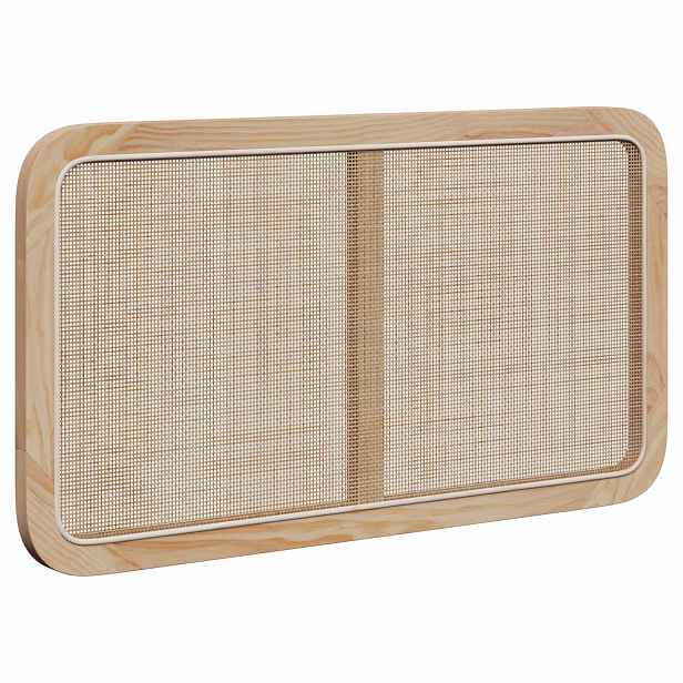 vidaXL Čelo postele s čelo Přírodní 100 x 55 x 3 cm Ratan