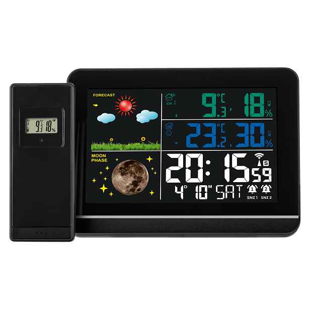 Livarno Home Bezdrátová meteostanice (černá)