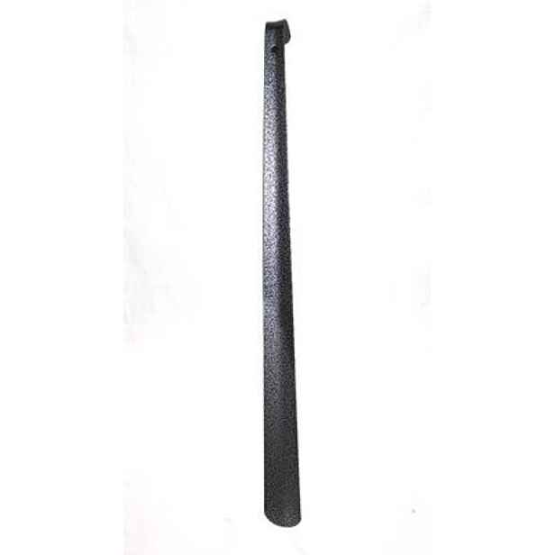 lžíce na obuv 58cm, šedá, lakovaný kov