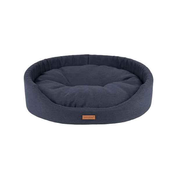 Pelíšek pro psa oválný MONTEGO černá velikost S, M, L, XL, XXL Rozměr: M - 52x44x14 cm