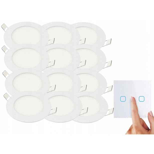 Sada Halogenové stropní lampy 3W 12x Vypínač