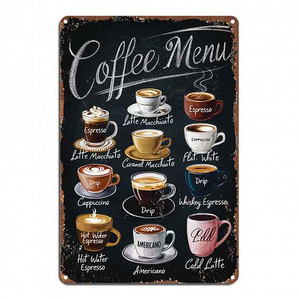 TEMU Retro styl hliníkové nástěnné umění, 20,32x30,48 cm - Ideální pro domov, ložnici, restauraci, bar, kavárnu, školu, knihovnu, dveře, dekoraci