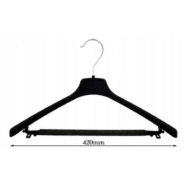Věšák na oblečení příčka plast 42 cm/50 Ks W-25
