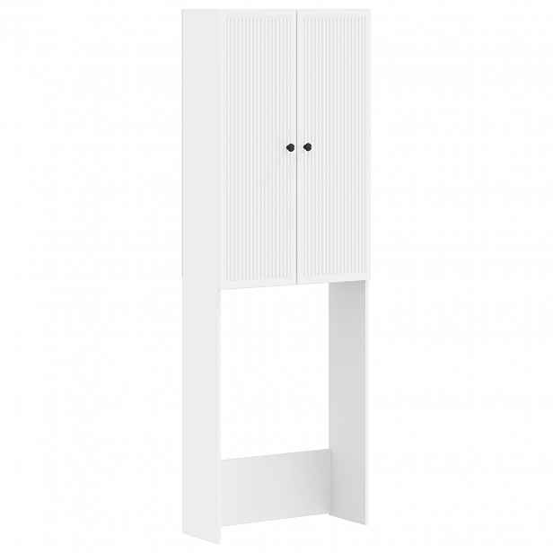 vidaXL Toaletní skříňka EDE Bílá 66 x 25,5 x 190 cm Kompozitní dřevo