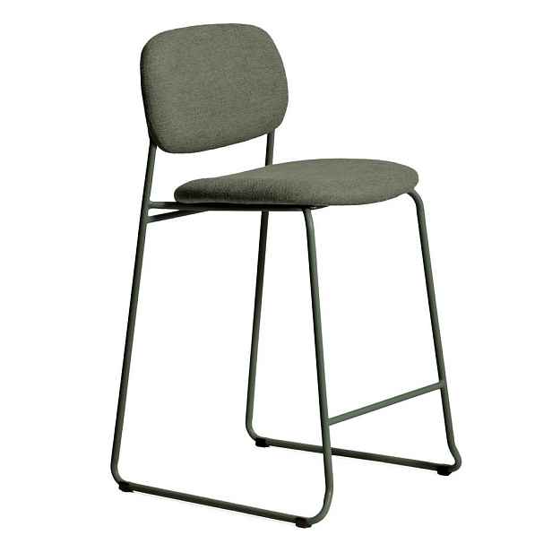 Zelená stohovatelná barová židle (výška sedáku 65 cm) Meli – Kave Home