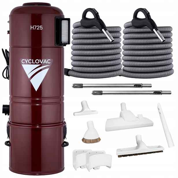 Centrální Vysavač Cyclovac H725 Sada Optima Max Dvě Hadice 9 M 9 M