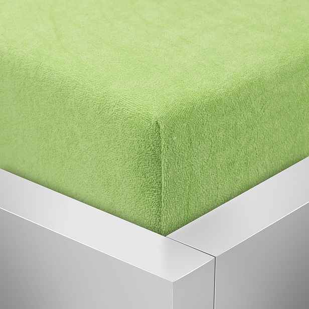 TP Froté prostěradlo 90x200 Premium - Světle zelená