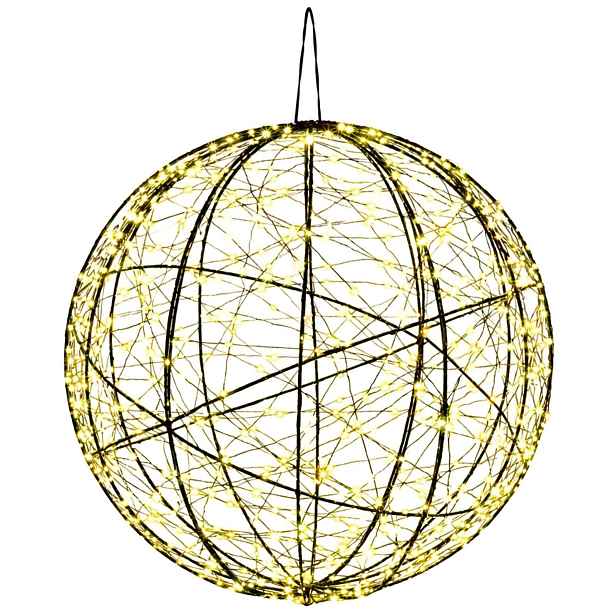vidaXL Vánoční špička světla 750 LED Teplá bílá Ø 50 x 52 cm