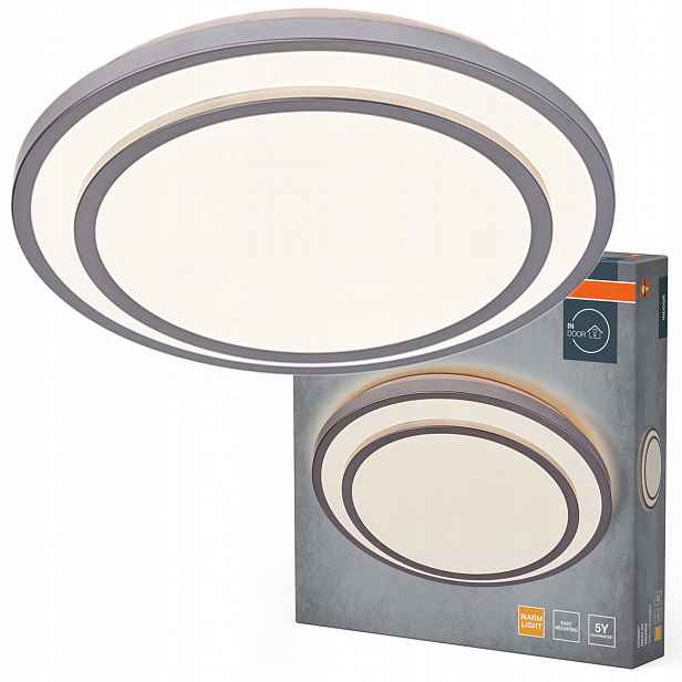 Stropní Svítidlo Led nástěnné svítidlo 36W 2450lm 3000K Teplá stříbrná Orbis Osram