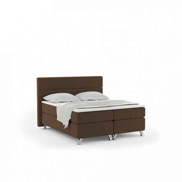 Čalouněná postel IMPERIA včetně úložného prostoru 180x200 Hnědá