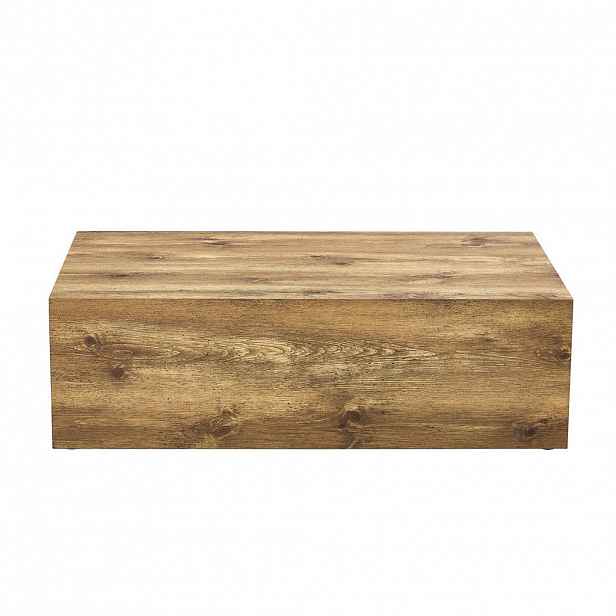 Redom KONFERENČNÍ stolek 90/50/30 cm s dřevěným dekorem, minimalistický tvar, stabilní provedení, Wood