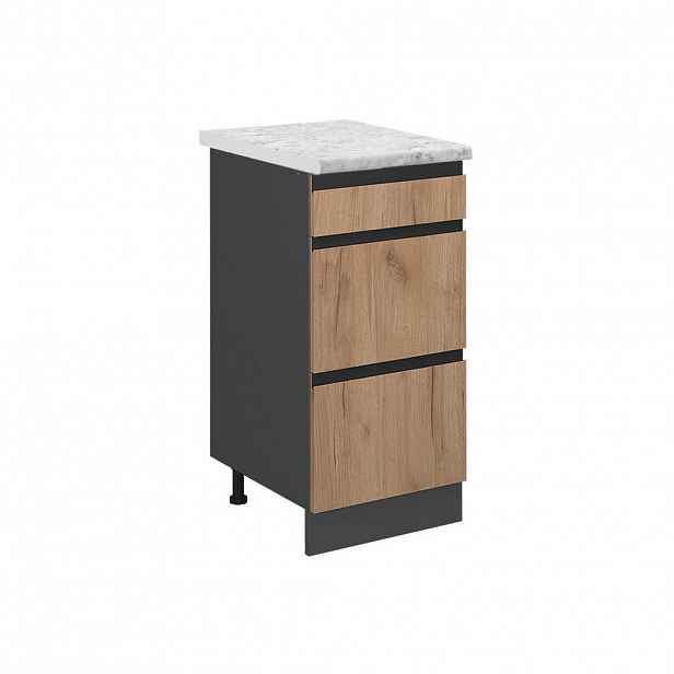 Vicco SPODNÍ SKŘÍŇKA KUCHYŇSKÉ LINKY R-Line Zlatý mocný dub 40 cm PD Mramor
