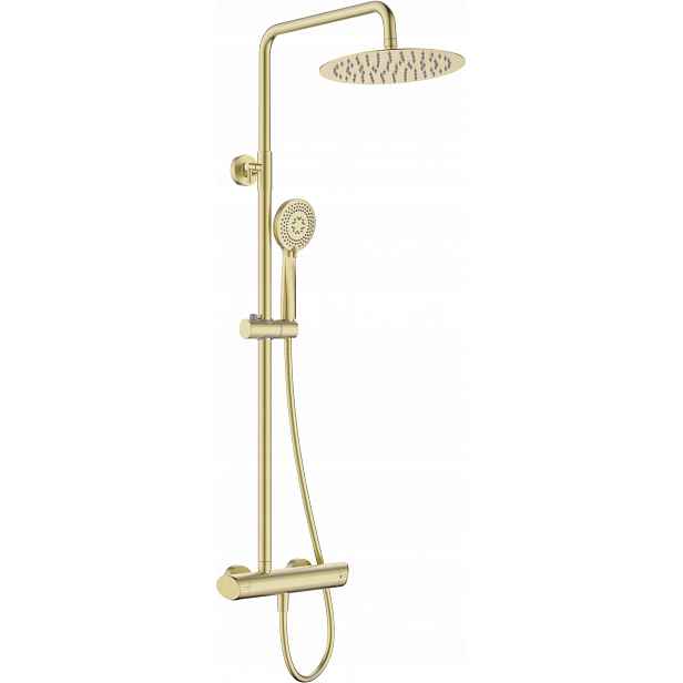 Dešťová sprcha Gold se sluchátkem a baterií – moderní design Anti-Calc