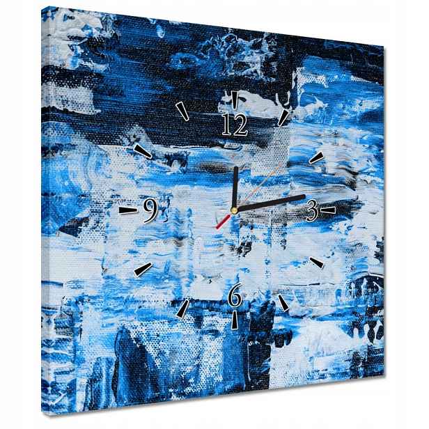 Hodiny 40x40 Abstrakce Classic Blue