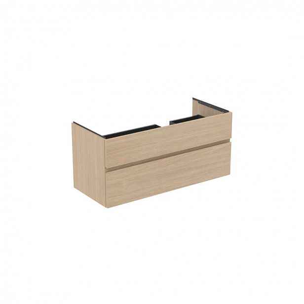 Ideal Standard Finesse - Umyvadlová skříňka 120x51x55 cm, 2 zásuvky, bílý dub E3448US