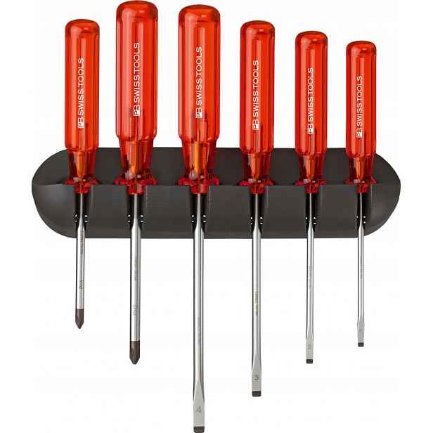 Šroubováky 6 ks ploché/PH v nástěnném držáku Classic Pb Swiss Tools