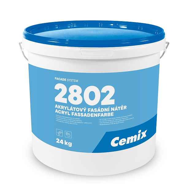Barva fasádní akrylátová Cemix 2802 8 kg