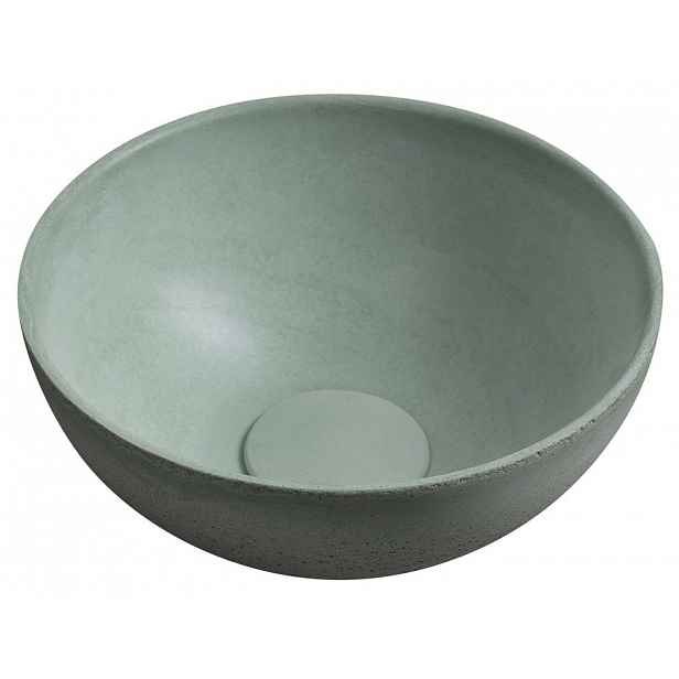 Sapho Small - Umývátko na desku Minor, průměr 26 cm, bez přepadu, bez otvoru pro baterii, matná zelená MR26023