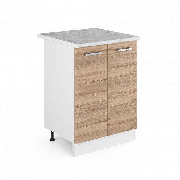 Vicco UNIVERZÁLNÍ ZÁKLADNÍ JEDNOTKA R-Line Sonoma 60 cm s dvířky, s pracovní deskou