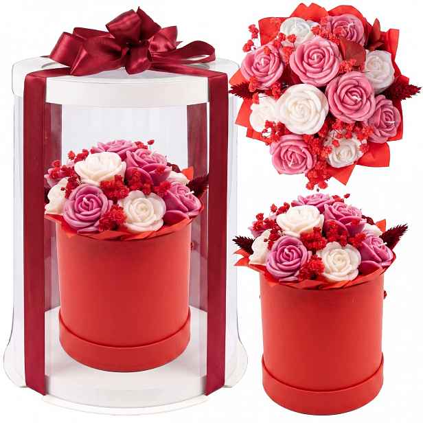 Vonné Svíčky Vonná Kytice Ze Svíček Flower Box Jako Dárek Lunari