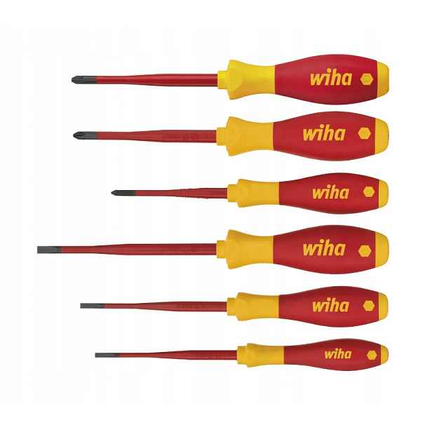 Wiha 38362 Sada Izolovaných Šroubováků Softfinish Electric Slimfix 6 Ks
