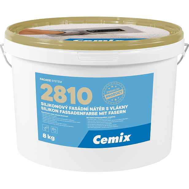 Barva fasádní silikonová s vlákny Cemix 2810 bezpř. 8 kg