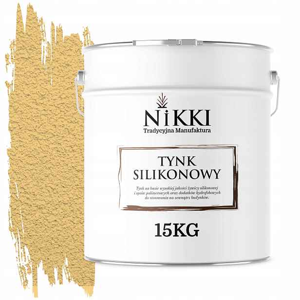 Silikonová Omítka Fasádní Žlutá Barva F645 15KG Struktura "beránek" Zrno 3.0mm