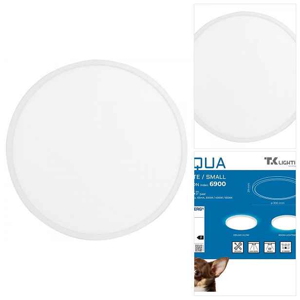 Stropní Svítidlo hermetický bílý Aqua IP54 Led do koupelny Tk Lighting