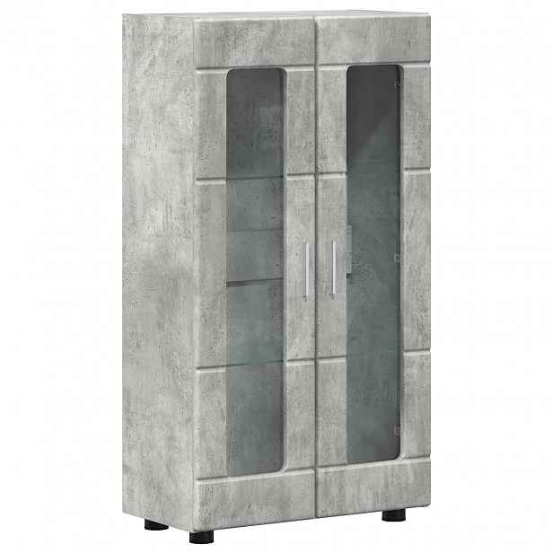 vidaXL Servírovací skříň FLORIN 55,5 x 29 x 100 cm Betonově šedá