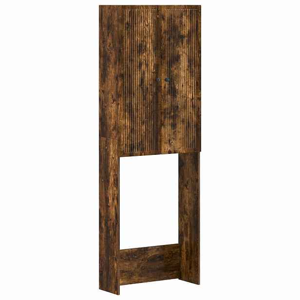 vidaXL Toaletní skříňka EDE Kouřový dub 66 x 25,5 x 190 cm
