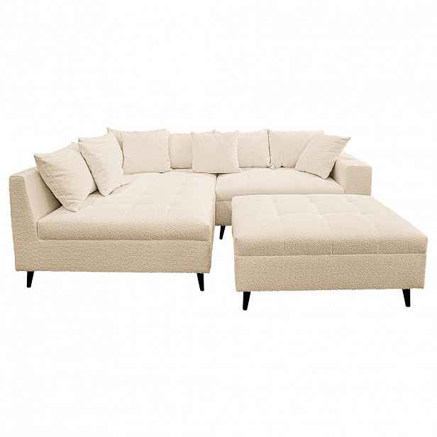 MID.YOU ROHOVÁ SEDAČKA, textil, béžová