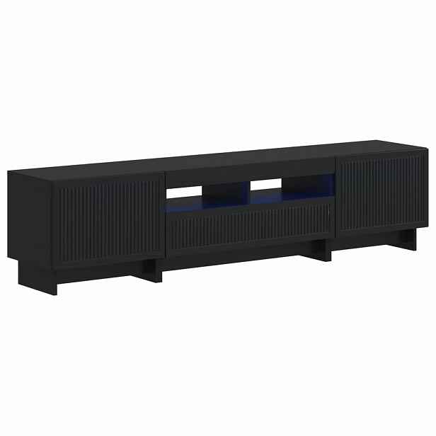 vidaXL 5dílná LED TV skříň Černá Kompozitní dřevo