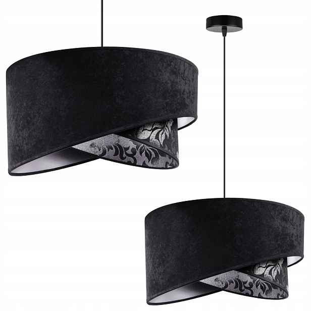 Závěsné Stropní Svítidlo Lustr Do Obývacího Pokoje Ložnice Glamour Abažur