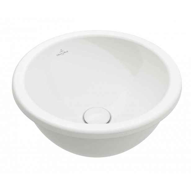 Villeroy & Boch Loop&Friends - Umyvadlo zápustné, průměr 45 cm, s přepadem, alpská bílá 4A600001