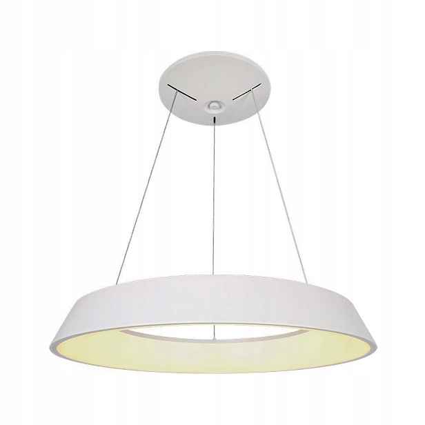 Závěsná Led lampa bílá kulatá 50 cm moderní do jídelny 4000K V-tac