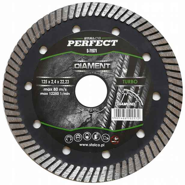 Diamantový Kotouč 180 mm Stalco Turbo Perfect