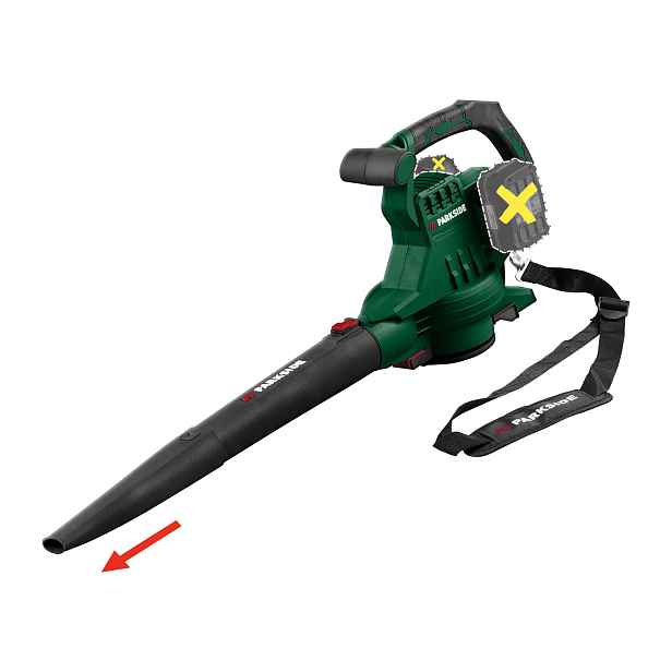 Parkside® Aku vysavač / foukač listí Plsa D3 – bez akumulátoru a nabíječky