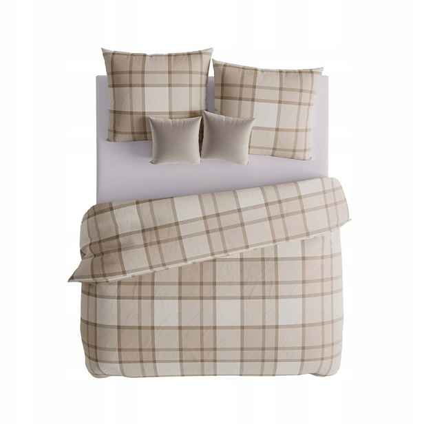 Povlečení 200x220 Terra béžová kostkovaná barva