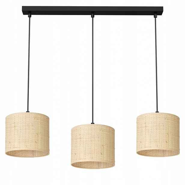 Trojitá závěsná lampa na liště Rattan 5281 Luminex