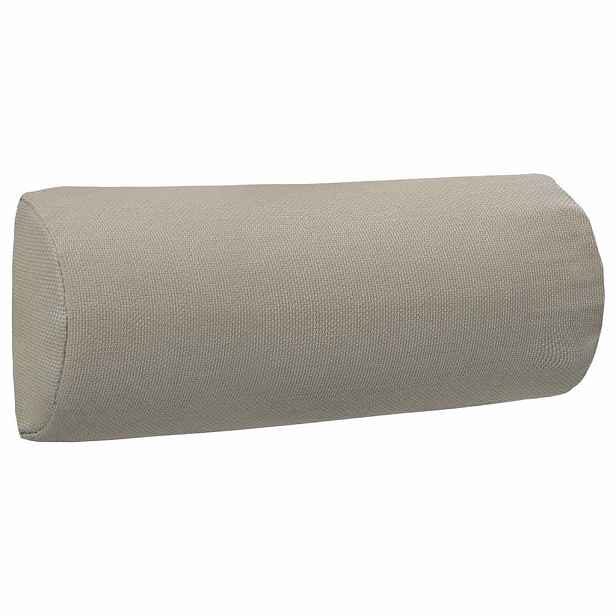 vidaXL Podhlavník na zahradní křeslo taupe 40 x 7,5 x 15 cm textilen
