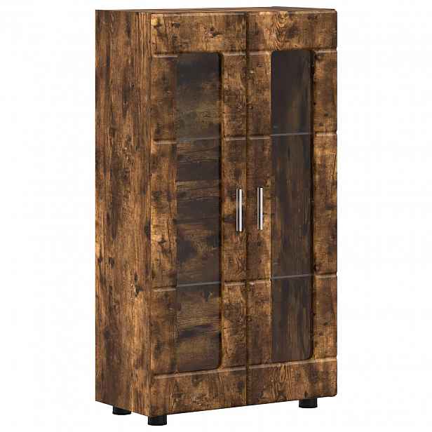 vidaXL Servírovací skříň FLORIN 55,5 x 29 x 100 cm Kouřový dub