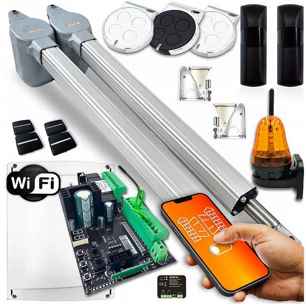 Pohon Pro Dvoukřídlou Bránu Safe 7m 400KG Wifi Tuya Automat pro bránu Safe