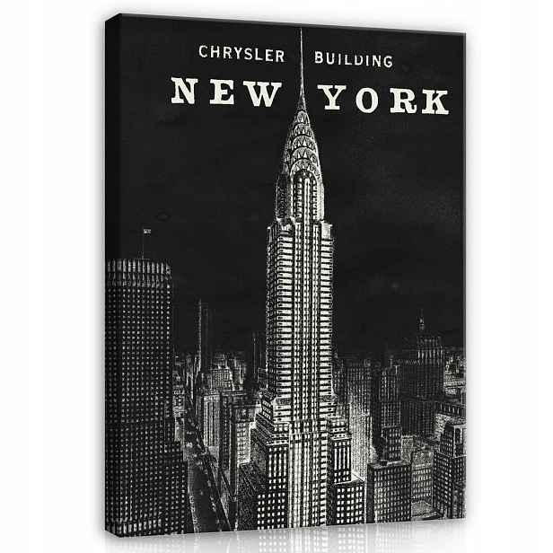 Obraz 75x100 Chrysler Building New York Art Deco architektura město