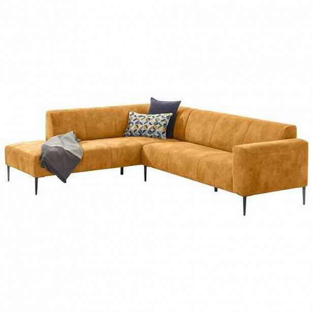 W.Schillig ROHOVÁ SEDAČKA, textil, žlutá - Sedací soupravy - 000137005210