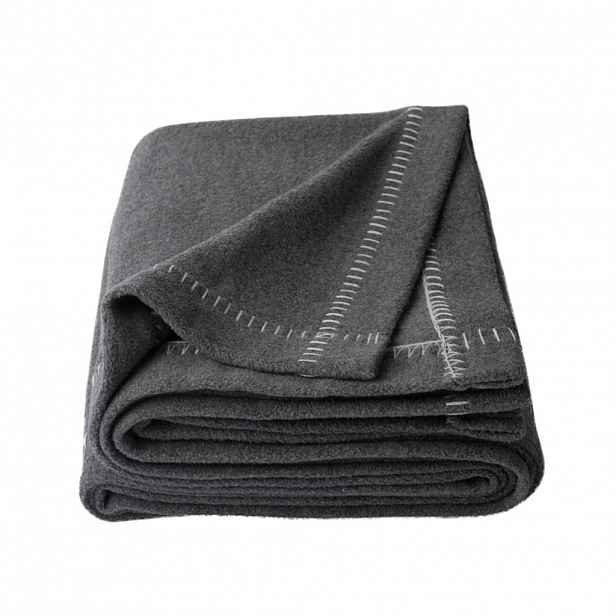 Calvin Klein FLEECOVÁ DEKA, biobavlna, 140/190 cm